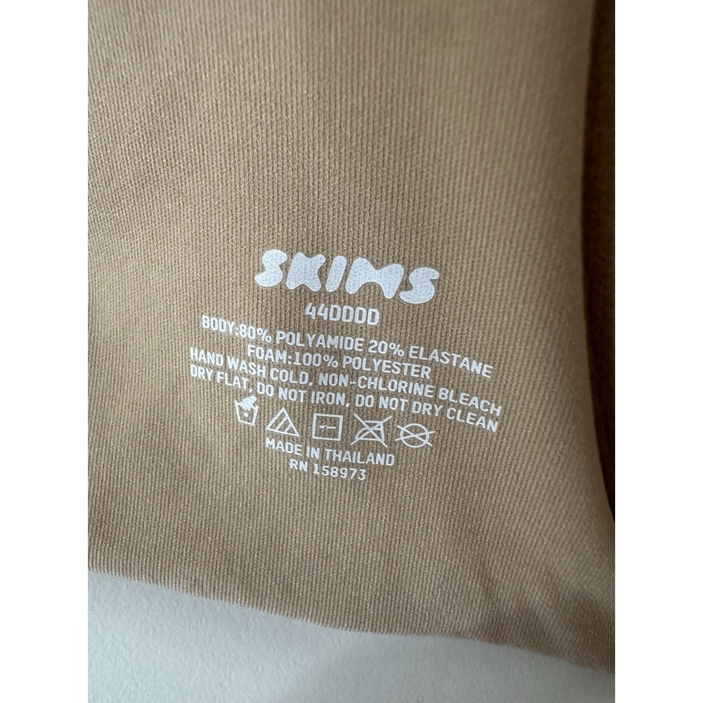 Skims Fits Everybody T Shirt Demi Bra Clay Size 44DDDD Underwire New‎ - Picture 3 of 6